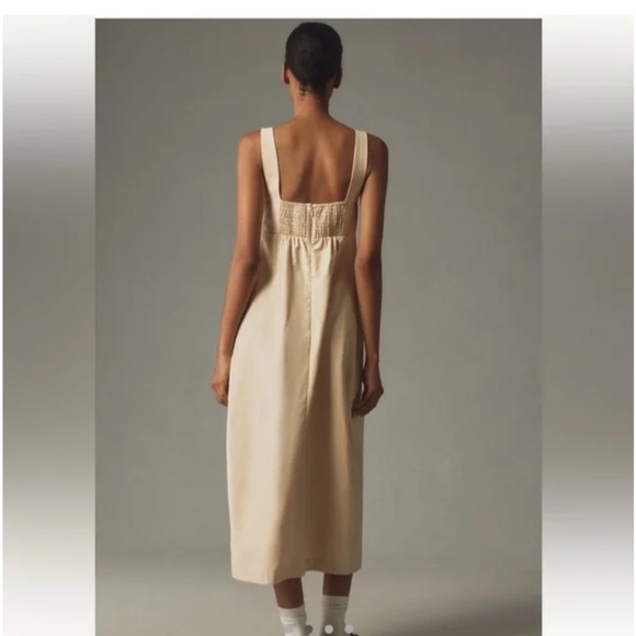 Anthropologie Maeve Bow Barrel Column Neutral Motif - Picture 3 of 4